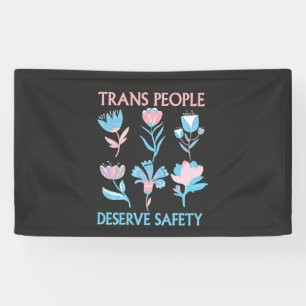 Trans People verdienen den Preis für Sicherheit Mo Banner