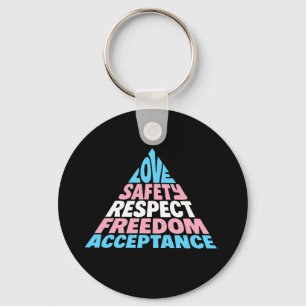 Trans-positive PRIDE LGBT-Hierarchie Schlüsselanhänger