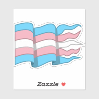 Trans Pride Banner Aufkleber