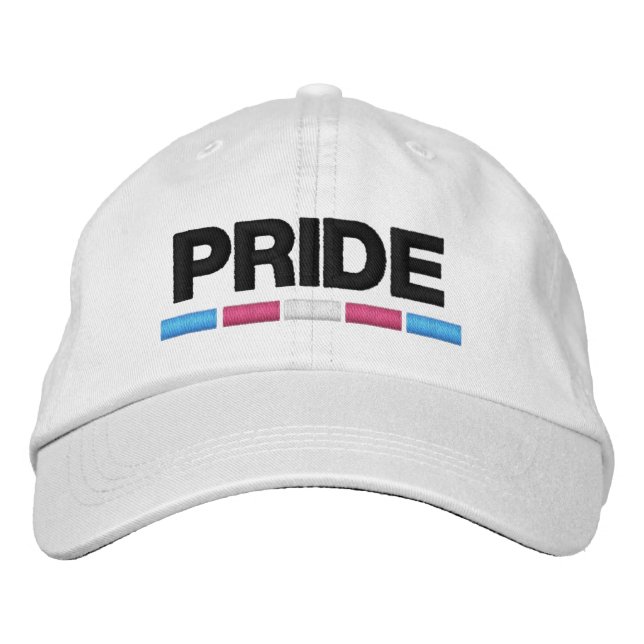 Trans Pride Bestickte Baseballkappe (Vorderseite)