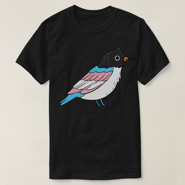 Trans Pride Bird Transgender T-Shirt (Design vorne)