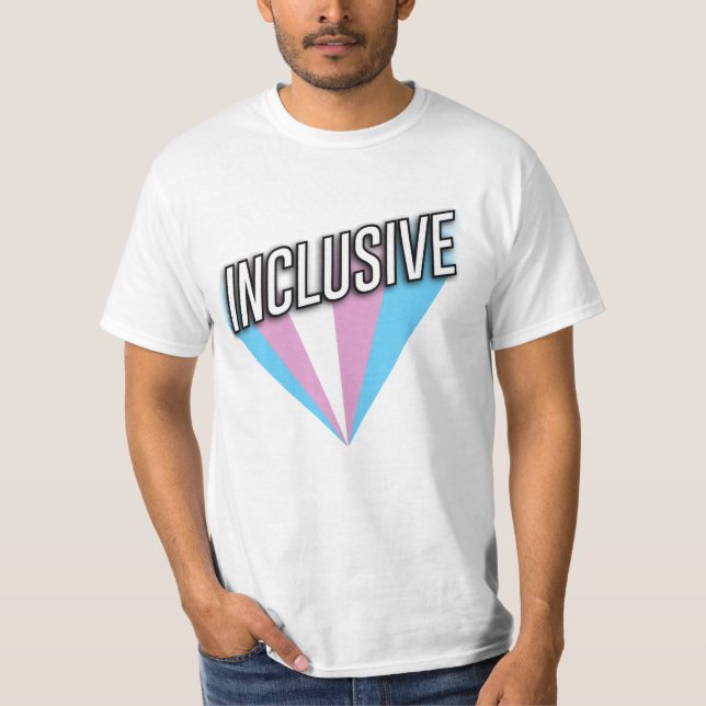 Trans Pride Burst - Inklusiv T-Shirt (Vorderseite)