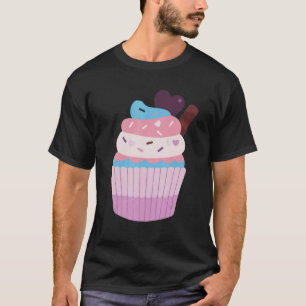 Trans Pride Chibi Cupcake Transgender T-Shirt