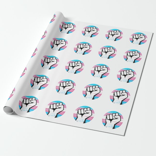 Trans Pride Circle Print Geschenkpapier (Ungerollt)