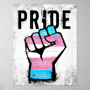 Trans Pride Fist Poster