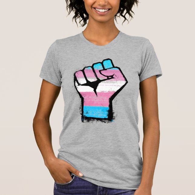 Trans Pride Fist T-Shirt (Vorderseite)