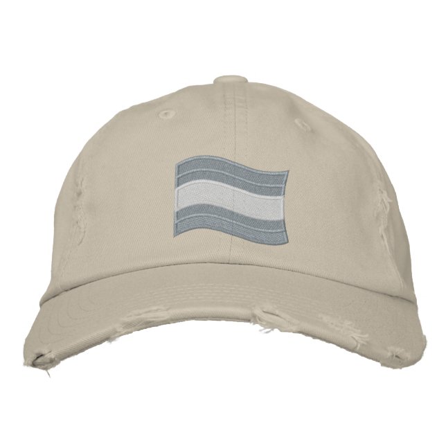 Trans Pride Flag bestickte Baseballkappe (Vorderseite)