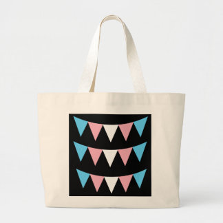 Trans Pride-Flag-Tasche Jumbo Stoffbeutel