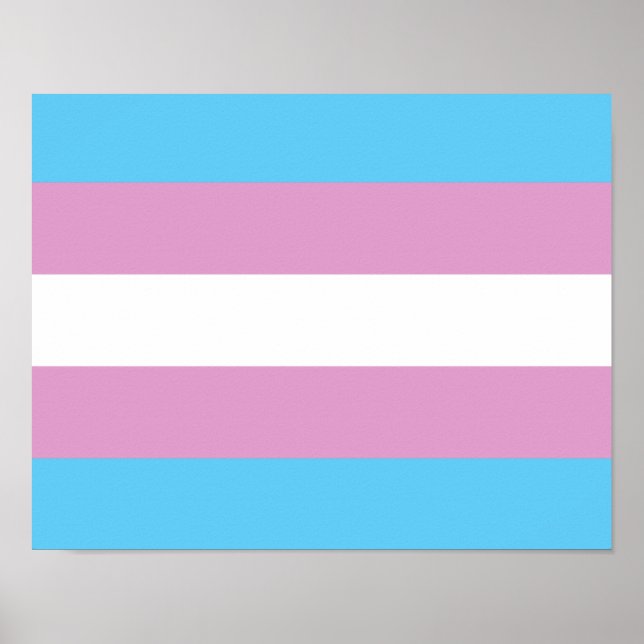 Trans Pride-Flagge - (2) Poster (Vorne)