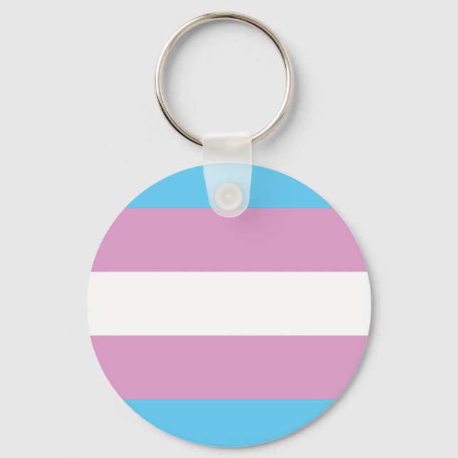 Trans Pride-Flagge - (2) Schlüsselanhänger (Vorderseite)