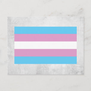 Trans Pride-Flagge Postkarte