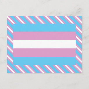 Trans Pride-Flagge Postkarte