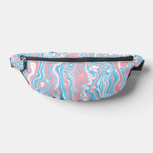 Trans Pride-Flagge Trippy Boho Groovy Wellenförmig Bauchtasche