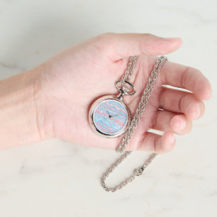 Trans Pride-Flagge Trippy Boho Groovy Wellenstreif Armbanduhr