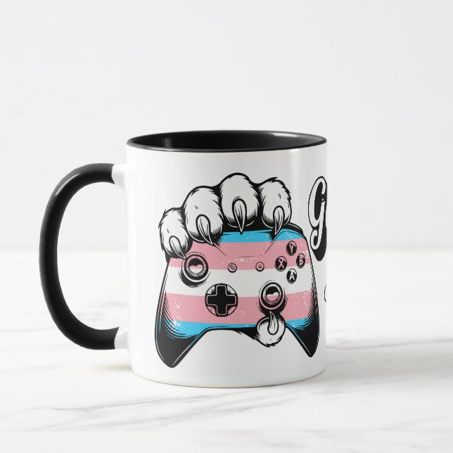 Trans Pride Game On Tiger Paw Controller Mug 2026 Tasse (Links)