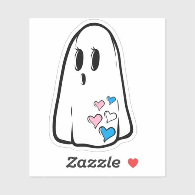 Trans Pride Ghost Aufkleber (Blatt)