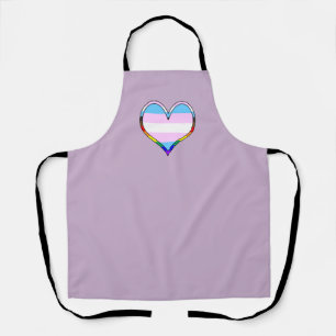 Trans Pride Heart Schürze