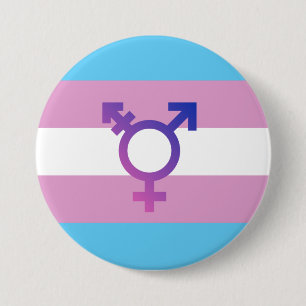 Trans-Pride-Markierung Button