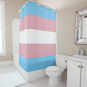 Trans-Pride-Markierung Duschvorhang