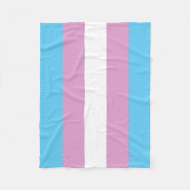 Trans-Pride-Markierung Fleecedecke (Vorderseite)