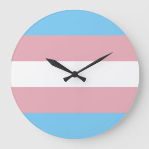 Trans-Pride-Markierung Große Wanduhr