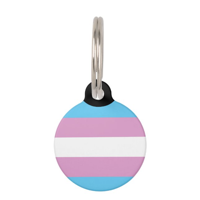 Trans-Pride-Markierung Haustiermarke (Vorderseite)