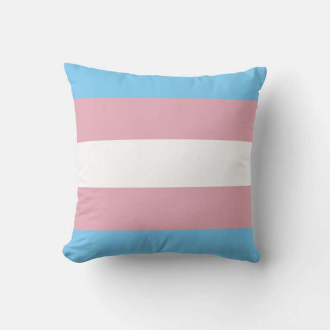 Trans-Pride-Markierung Kissen (Vorderseite)