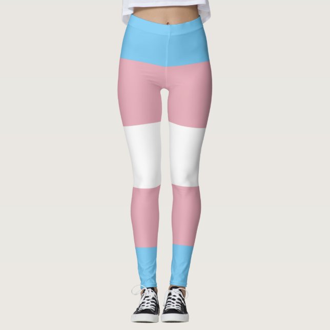 Trans-Pride-Markierung Leggings (Vorderseite)