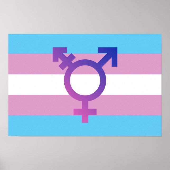 Trans-Pride-Markierung Poster (Vorne)