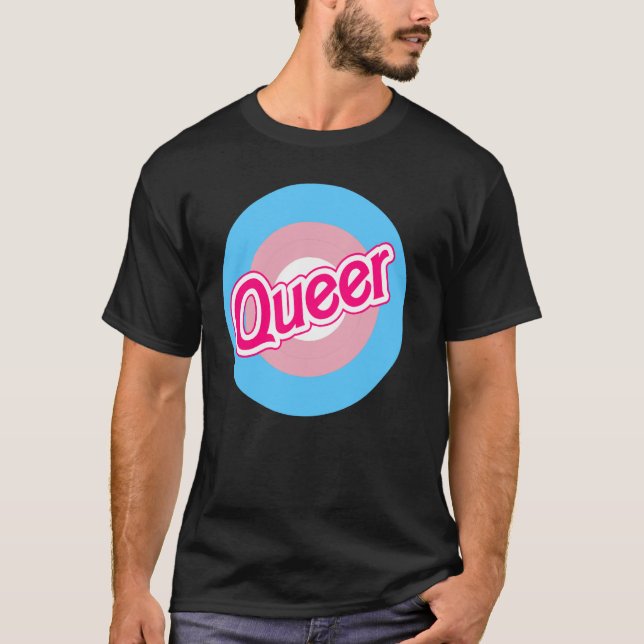 Trans-Pride-Mod-Ziel - Transponderflagge T-Shirt (Vorderseite)