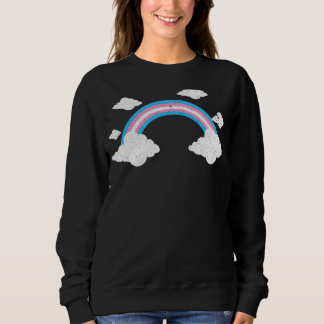 Trans Pride Monat Lgbtq Transsexuelle Flagge Regen Sweatshirt