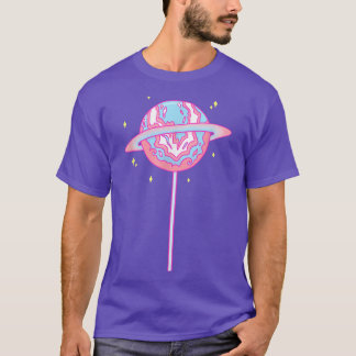 Trans Pride Month Lollipop Space Planet T-Shirt