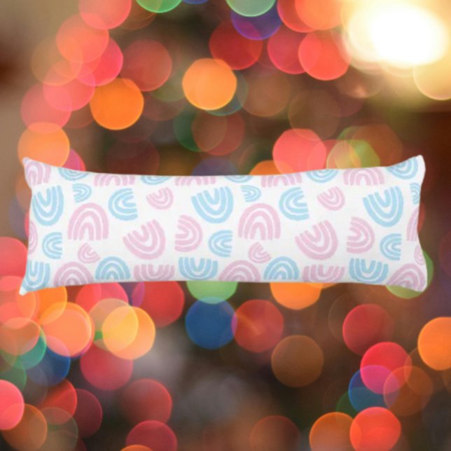 Trans Pride Pastel Rainbow Kissen (Von Creator hochgeladen)