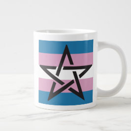 TRANS PRIDE PENTAGRAM TASSE