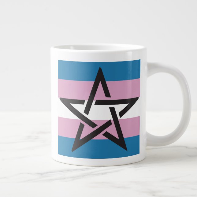 TRANS PRIDE PENTAGRAM TASSE (Rechts)