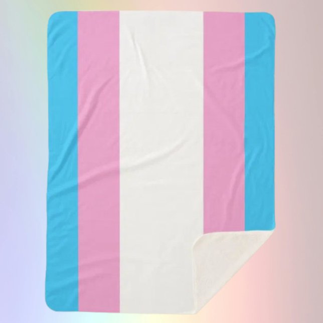 Trans Pride Sherpa Embrace Sherpadecke (Von Creator hochgeladen)