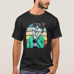 Trans Pride Sonnenbrille Transsexuelle Flagge Katz T-Shirt