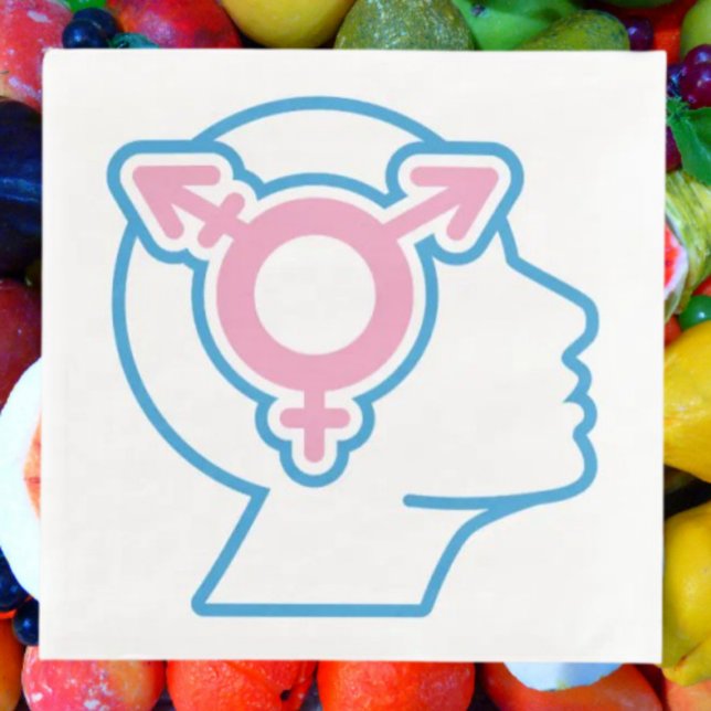 Trans Pride Symbol Paper Napkins Serviette (Von Creator hochgeladen)