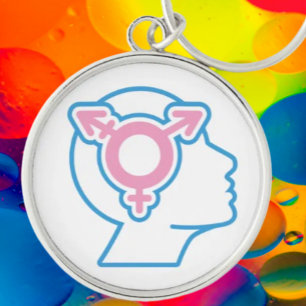 Trans Pride Symbol Schlüsselanhänger