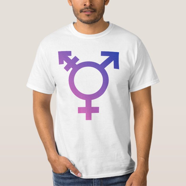 Trans-Pride-Symbol T-Shirt (Vorderseite)