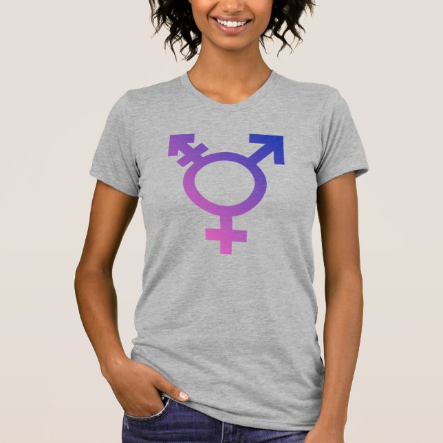 Trans-Pride-Symbol T-Shirt (Vorderseite)