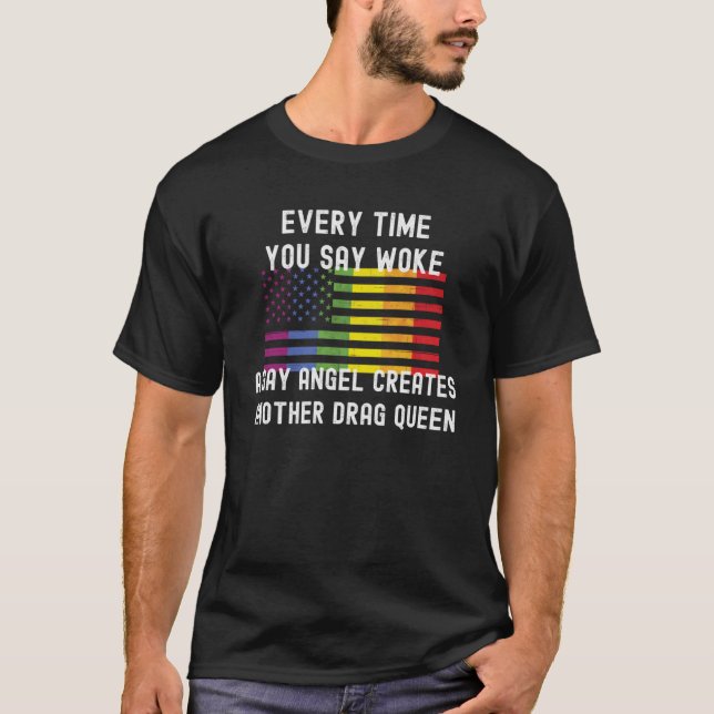 Trans Pride Transgender Support Schützen LGBT Amer T-Shirt (Vorderseite)