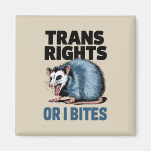 Trans Rechte Oder Ich Beiß Gay Lustig Lgbtq Pride Magnet