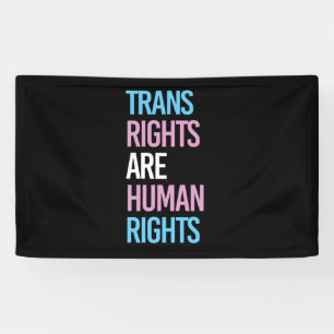 Trans-Rechte sind Menschenrechte - Trans-Farben Banner