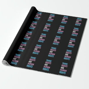 Trans-Rechte sind Menschenrechte - Trans-Farben Geschenkpapier