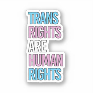 Trans-Rechte sind Menschenrechte - Trans-Farben st Aufkleber