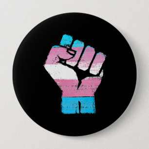 TRANS RESIST FIST - LGBTQ Vintag Artwork - Button