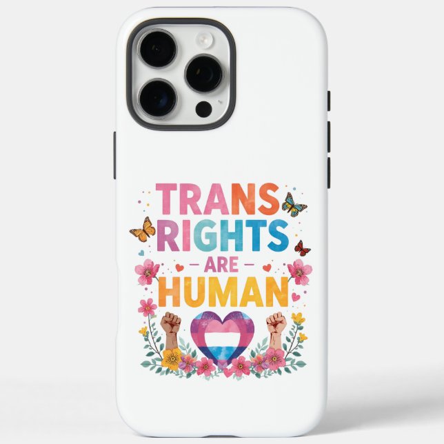 Trans Rights Are Human Rights Design Case-Mate iPhone Hülle (Rückseite)