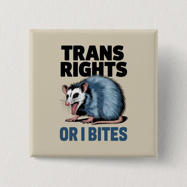 Trans Rights Oder ich möchte Gay Funny Lgbtq Pride Button (Vorderseite)