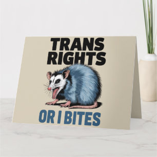 Trans Rights Oder ich möchte Gay Funny Lgbtq Pride Karte